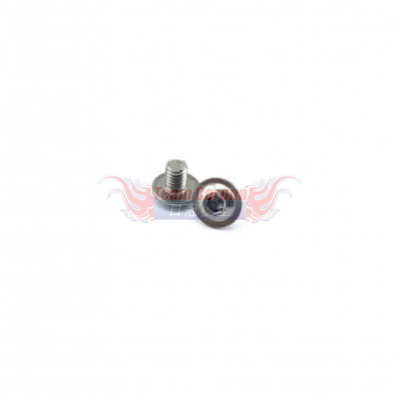 Awesomatix   SB3X4F M3x4 Button Flanged Head Screw x 2